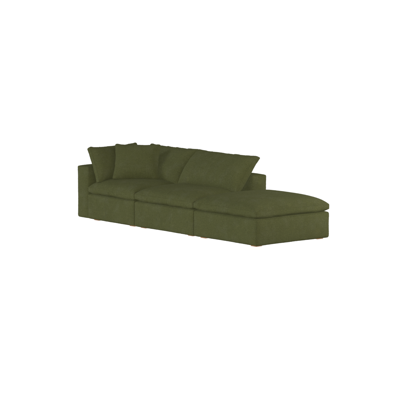 Ari modulares Ecksofa mit Sitzhocker