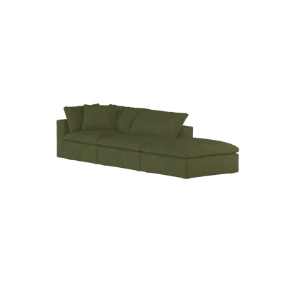 Ari modulares Ecksofa mit Sitzhocker