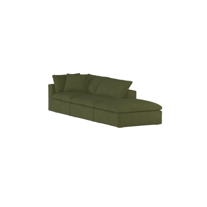 Ari modulares Ecksofa mit Sitzhocker