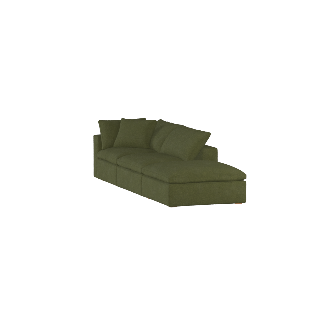 Ari modulares Ecksofa mit Sitzhocker