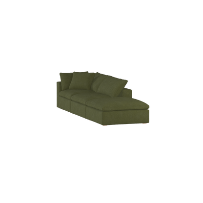 Ari modulares Ecksofa mit Sitzhocker