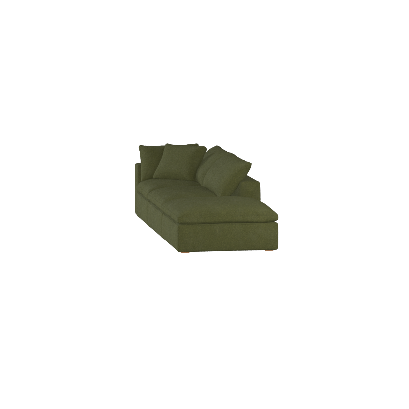 Ari modulares Ecksofa mit Sitzhocker