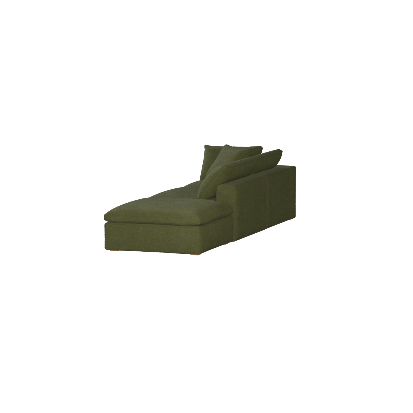 Ari modulares Ecksofa mit Sitzhocker