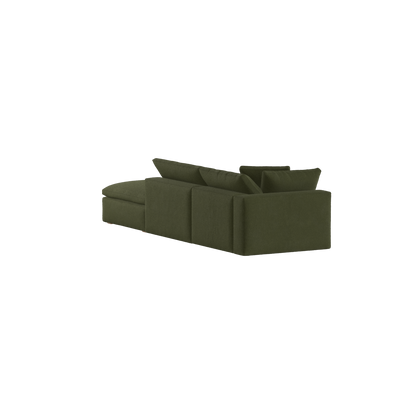 Ari modulares Ecksofa mit Sitzhocker