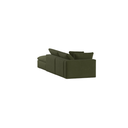 Ari modulares Ecksofa mit Sitzhocker