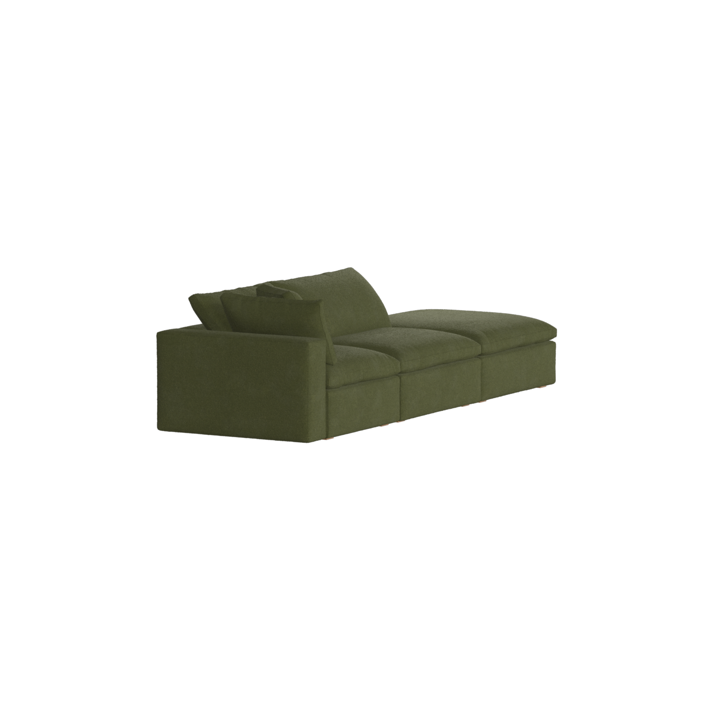 Ari modulares Ecksofa mit Sitzhocker