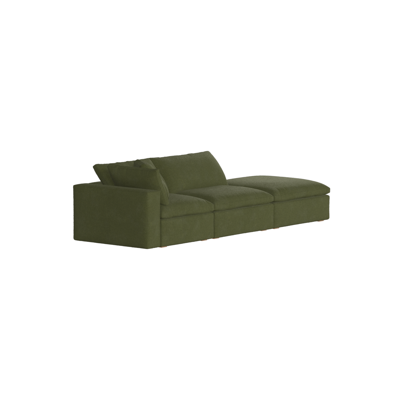 Ari modulares Ecksofa mit Sitzhocker