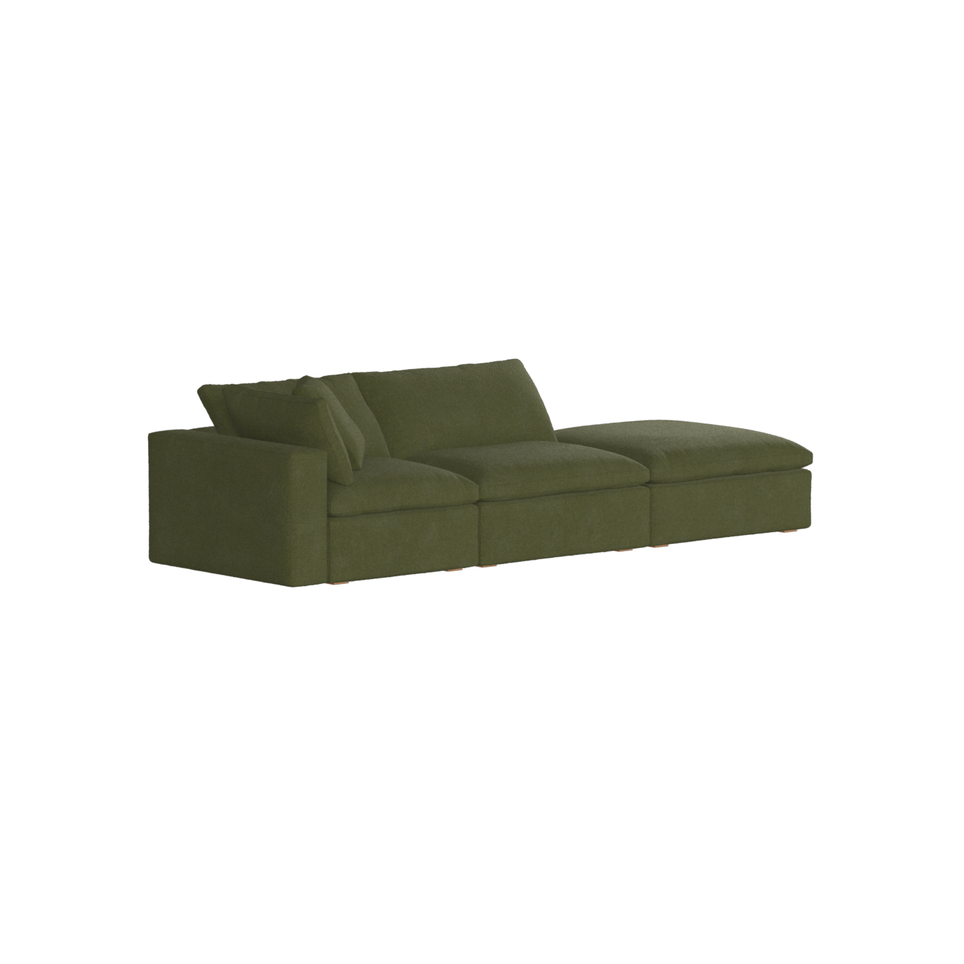 Ari modulares Ecksofa mit Sitzhocker