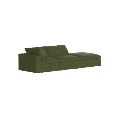 Ari modulares Ecksofa mit Sitzhocker