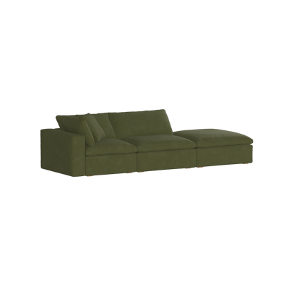 Ari modulares Ecksofa mit Sitzhocker
