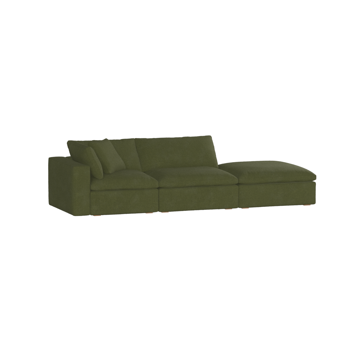 Ari modulares Ecksofa mit Sitzhocker
