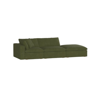 Ari modulares Ecksofa mit Sitzhocker
