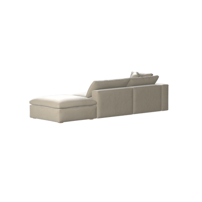 Ari modular corner Sofa with pouffe - Wide fabric range