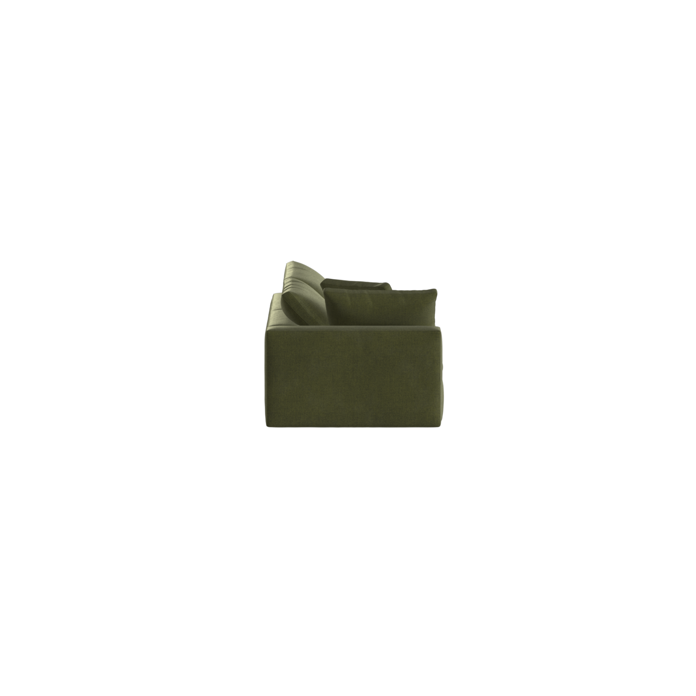 Canapé d'angle modulable Ari avec pouf - Large choix de tissus