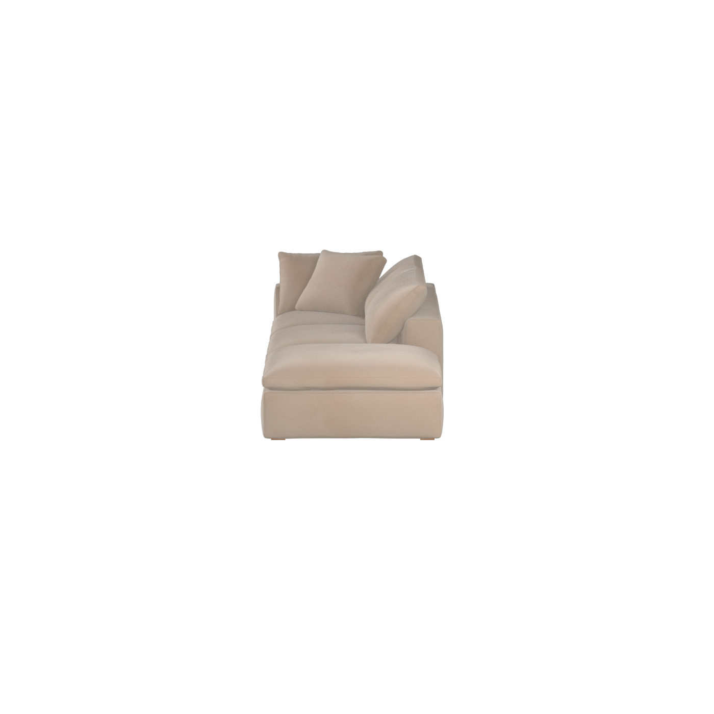 Ari modulares Ecksofa mit Sitzhocker