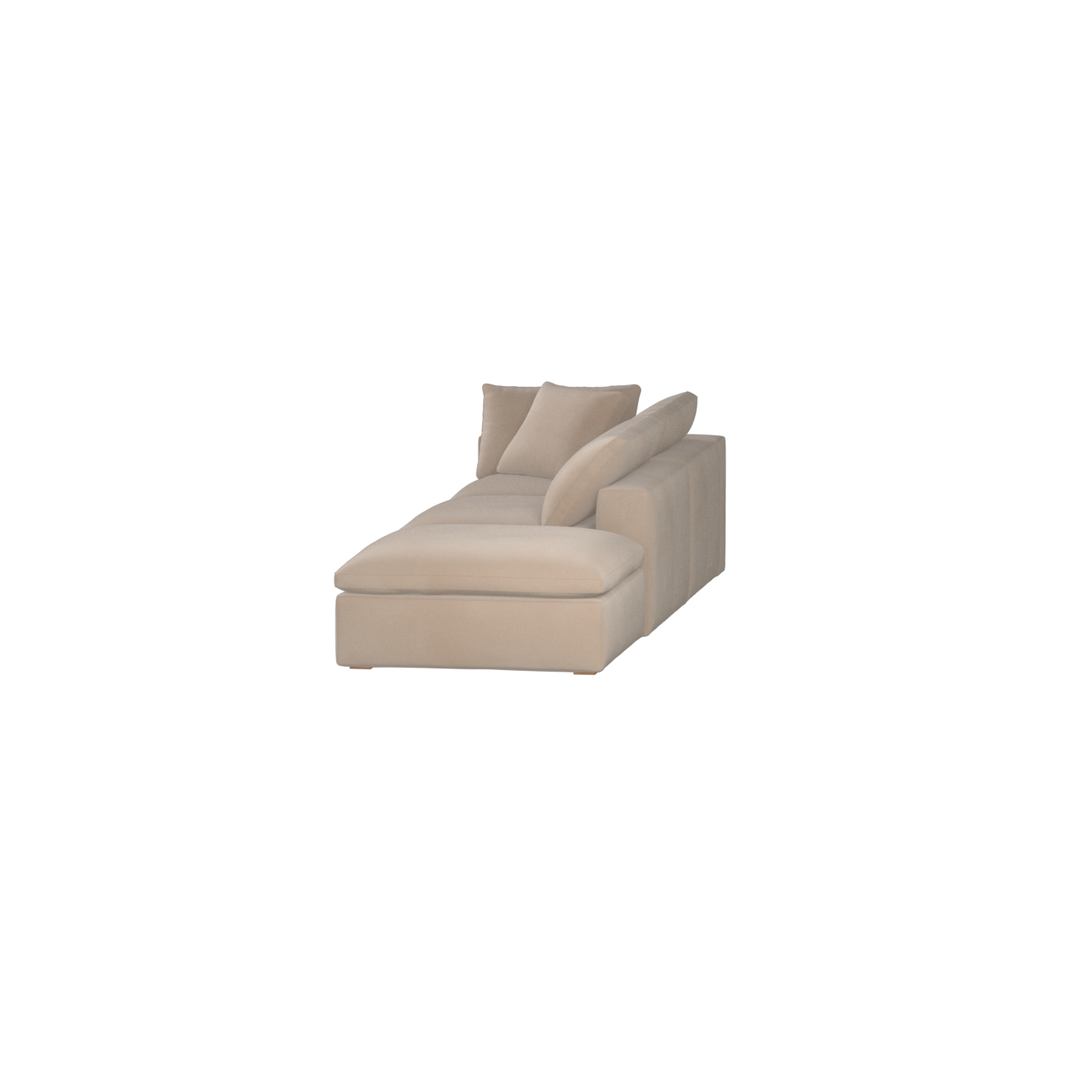 Ari modulares Ecksofa mit Sitzhocker