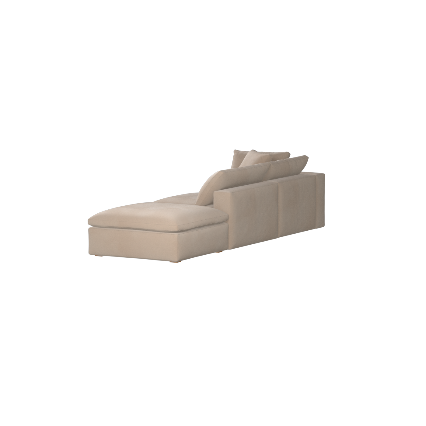 Ari modulares Ecksofa mit Sitzhocker