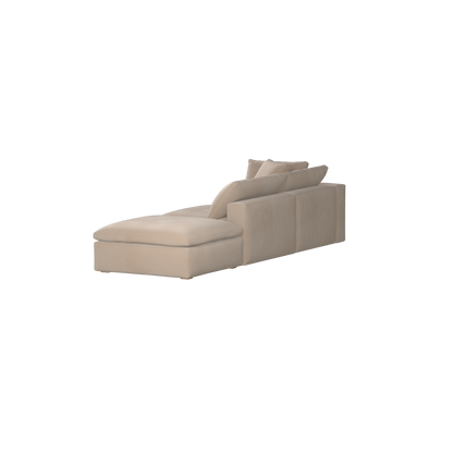 Ari modulares Ecksofa mit Sitzhocker