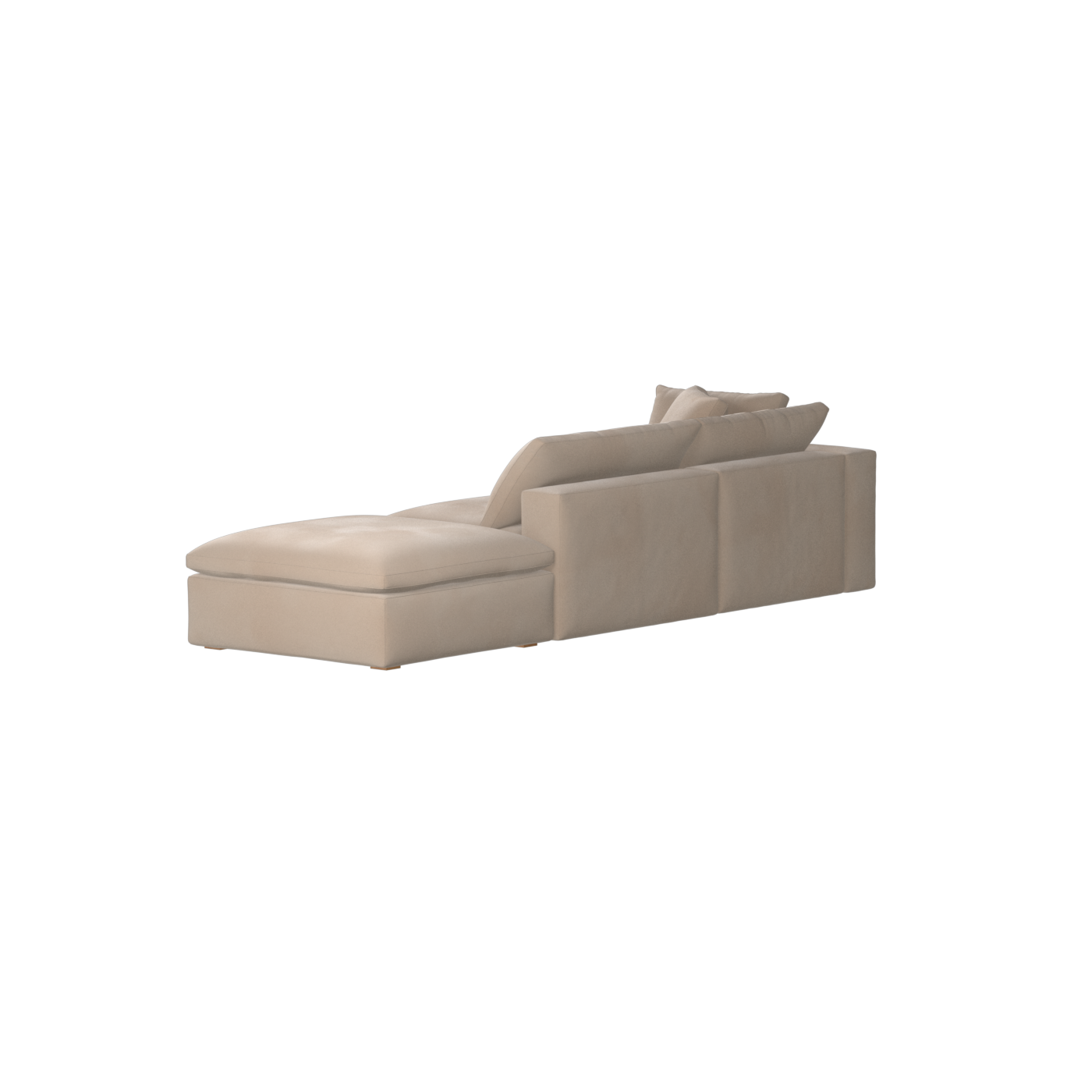 Ari modulares Ecksofa mit Sitzhocker