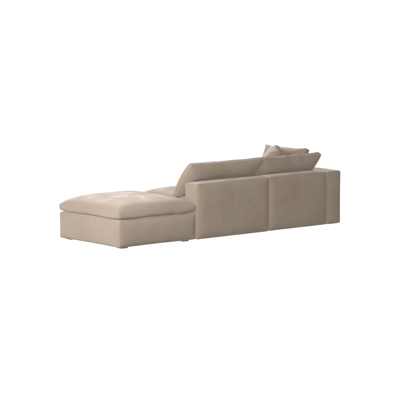 Ari modulares Ecksofa mit Sitzhocker