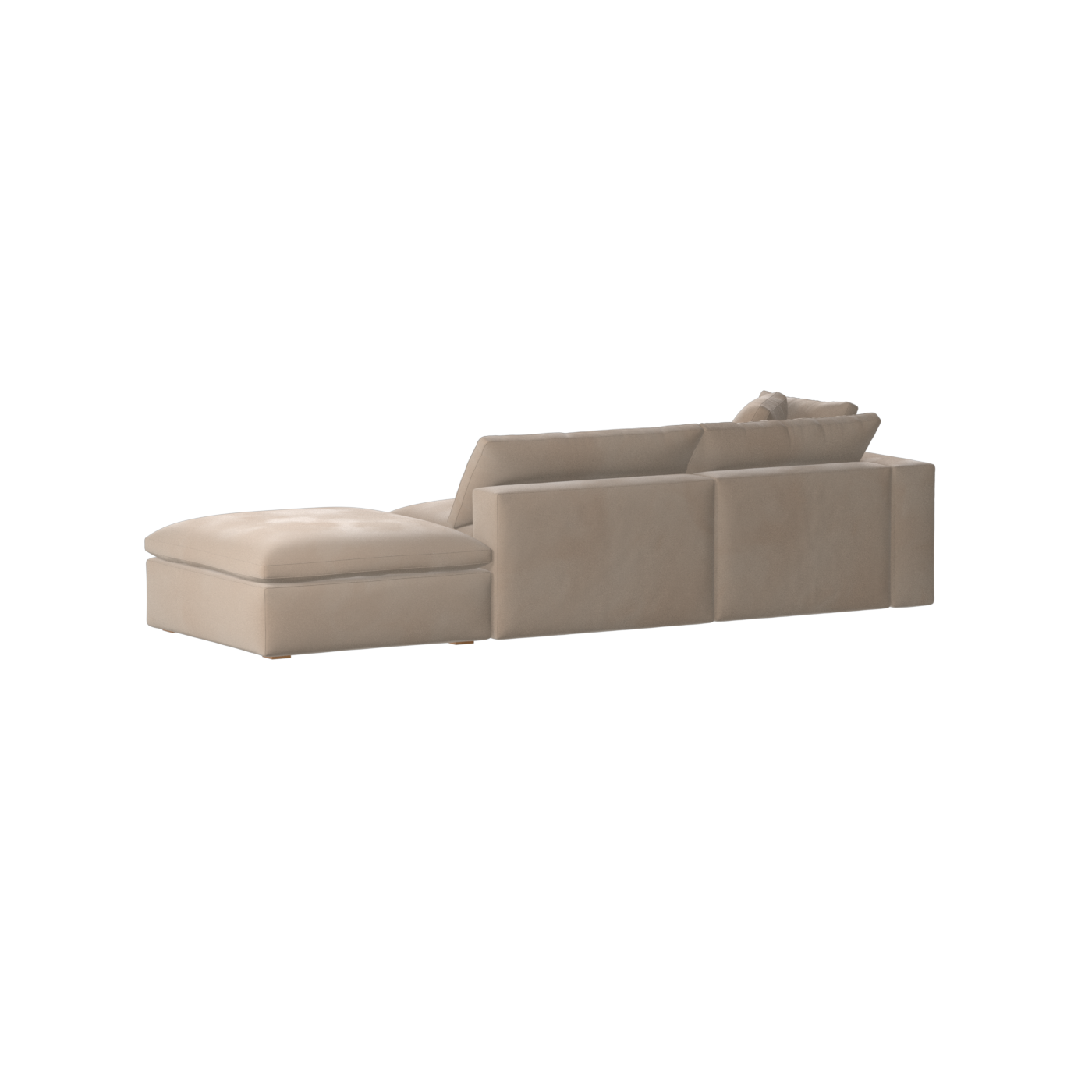 Ari modulares Ecksofa mit Sitzhocker