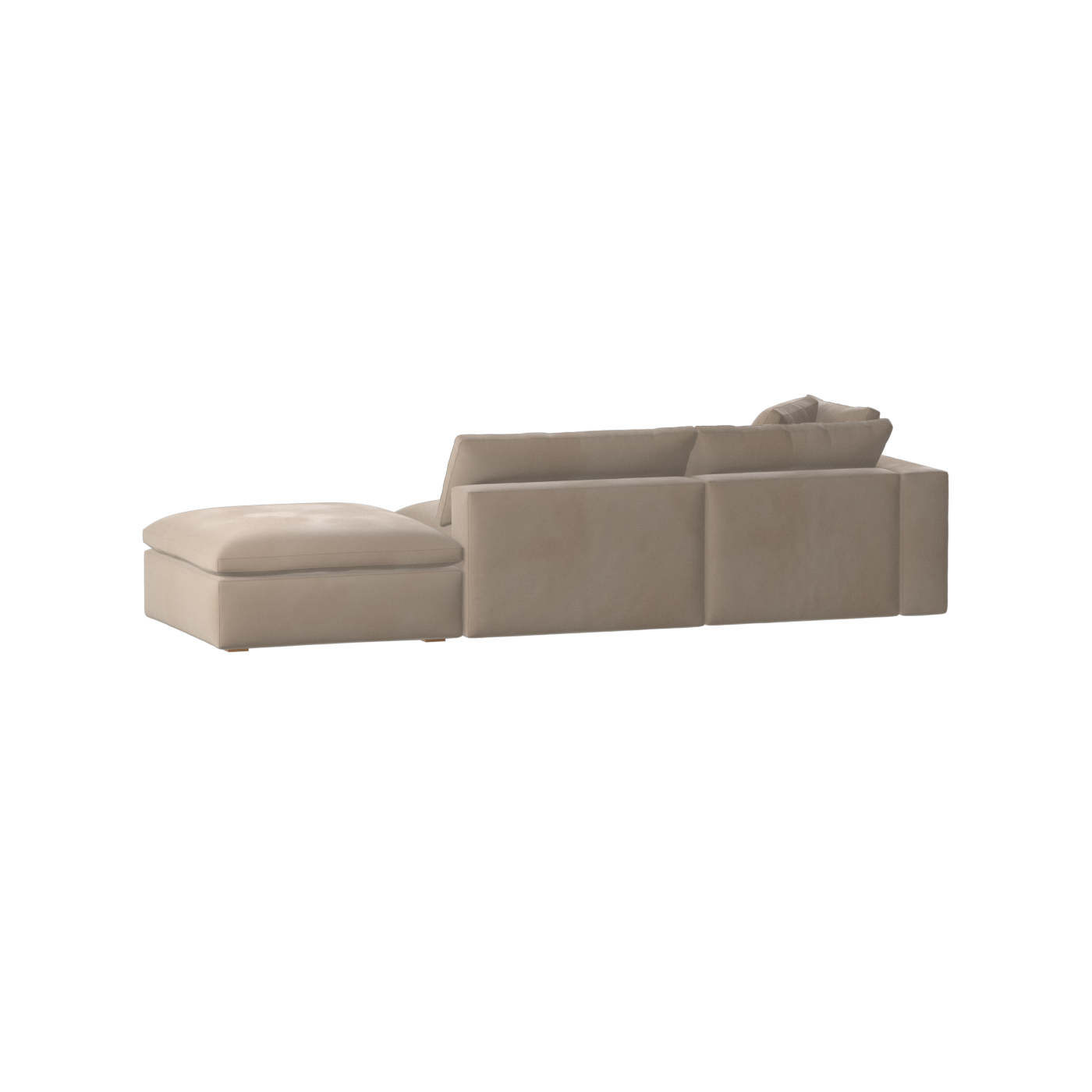 Ari modulares Ecksofa mit Sitzhocker