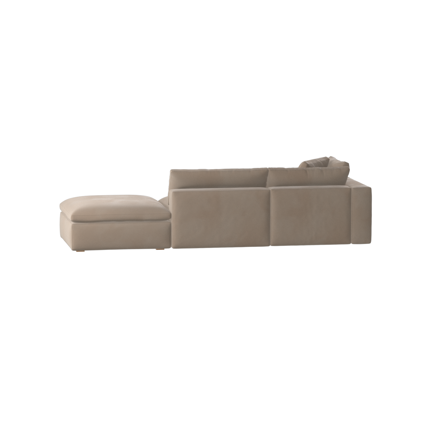 Ari modulares Ecksofa mit Sitzhocker