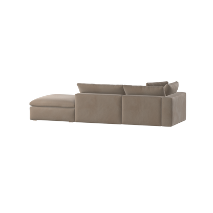Ari modulares Ecksofa mit Sitzhocker
