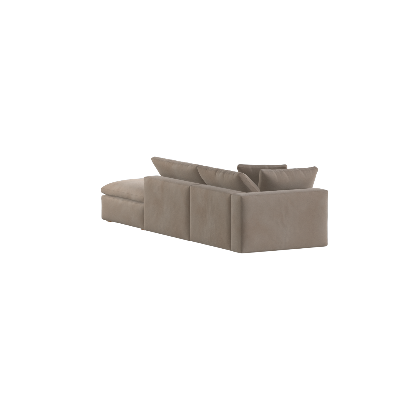 Ari modulares Ecksofa mit Sitzhocker