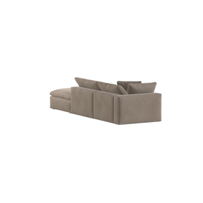 Ari modulares Ecksofa mit Sitzhocker