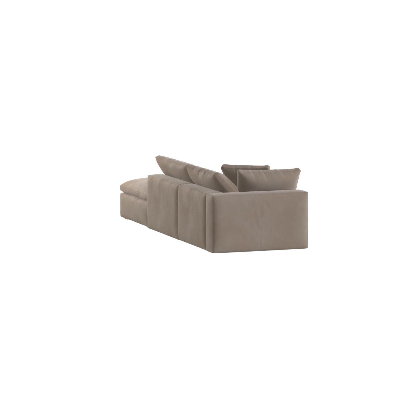 Ari modulares Ecksofa mit Sitzhocker