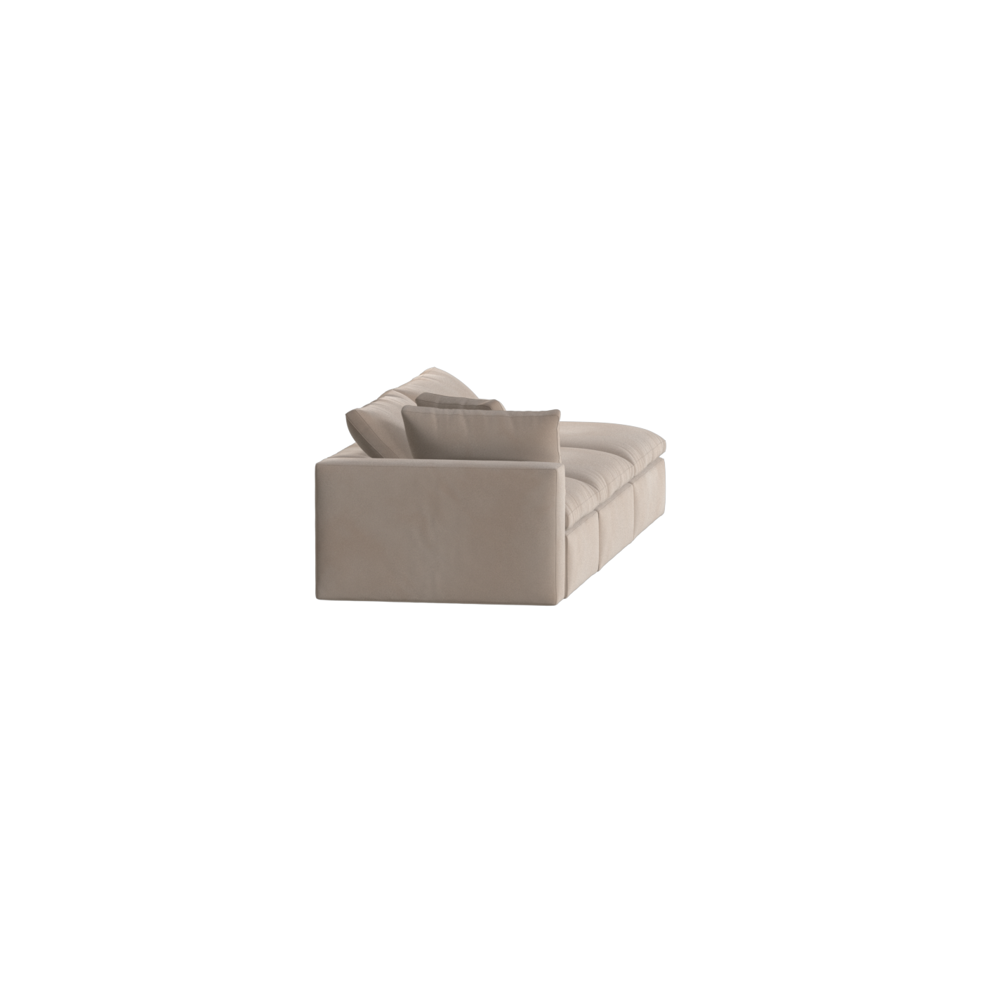 Ari modulares Ecksofa mit Sitzhocker