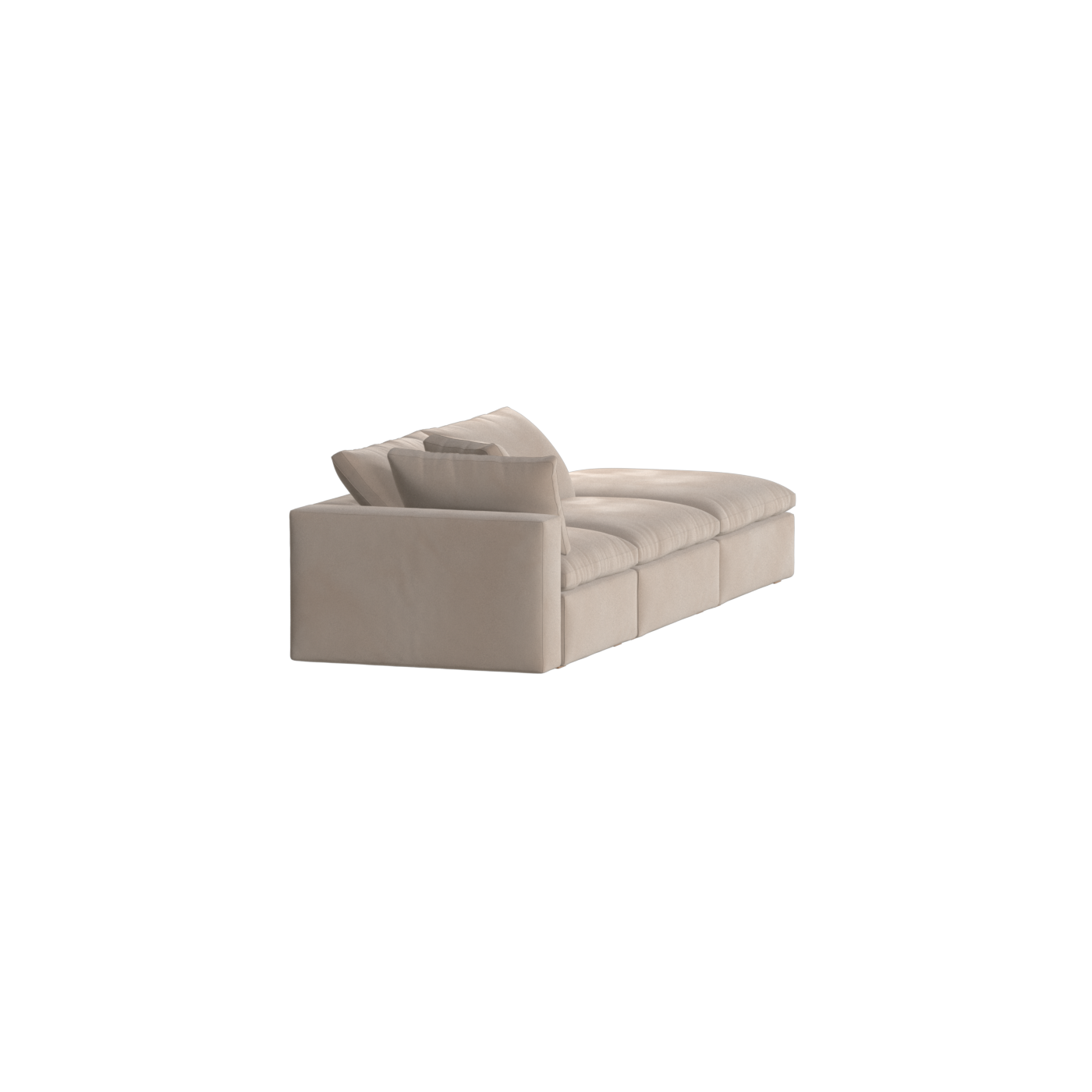 Ari modulares Ecksofa mit Sitzhocker