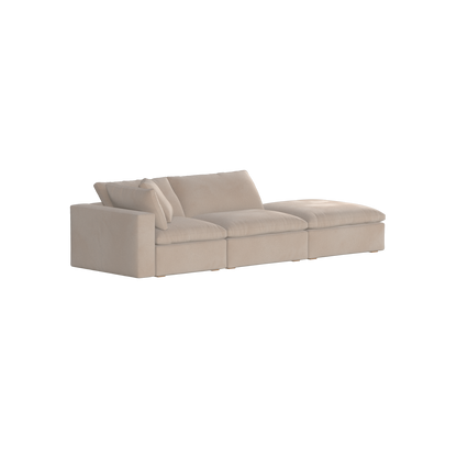 Ari modulares Ecksofa mit Sitzhocker