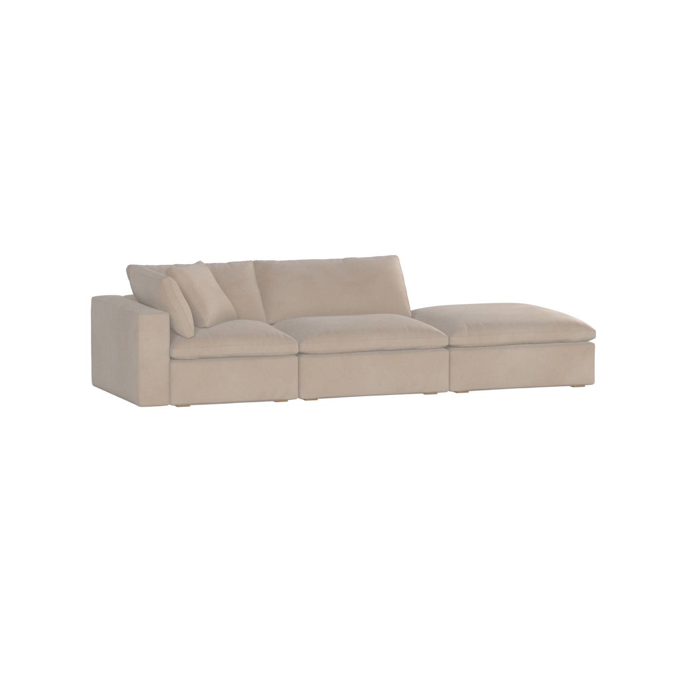 Ari modulares Ecksofa mit Sitzhocker