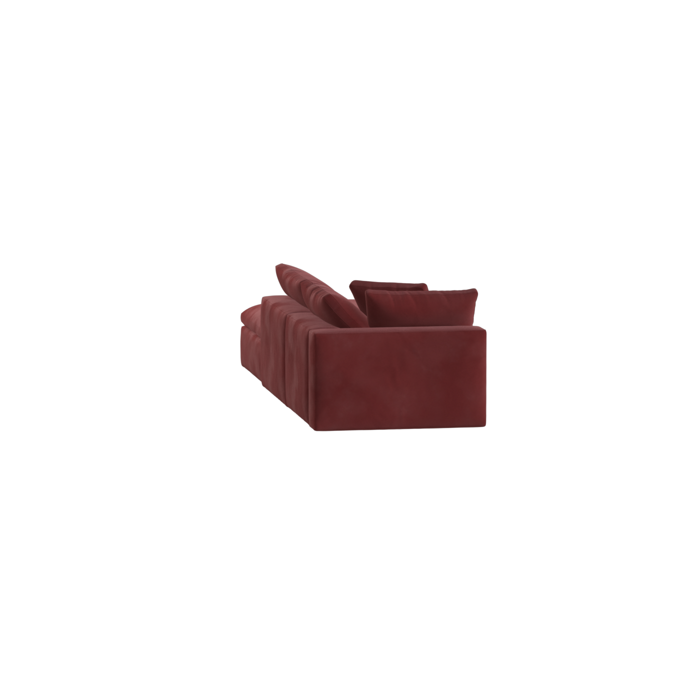 Canapé d'angle modulable Ari avec pouf - Large choix de tissus