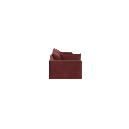 Canapé d'angle modulable Ari avec pouf - Large choix de tissus