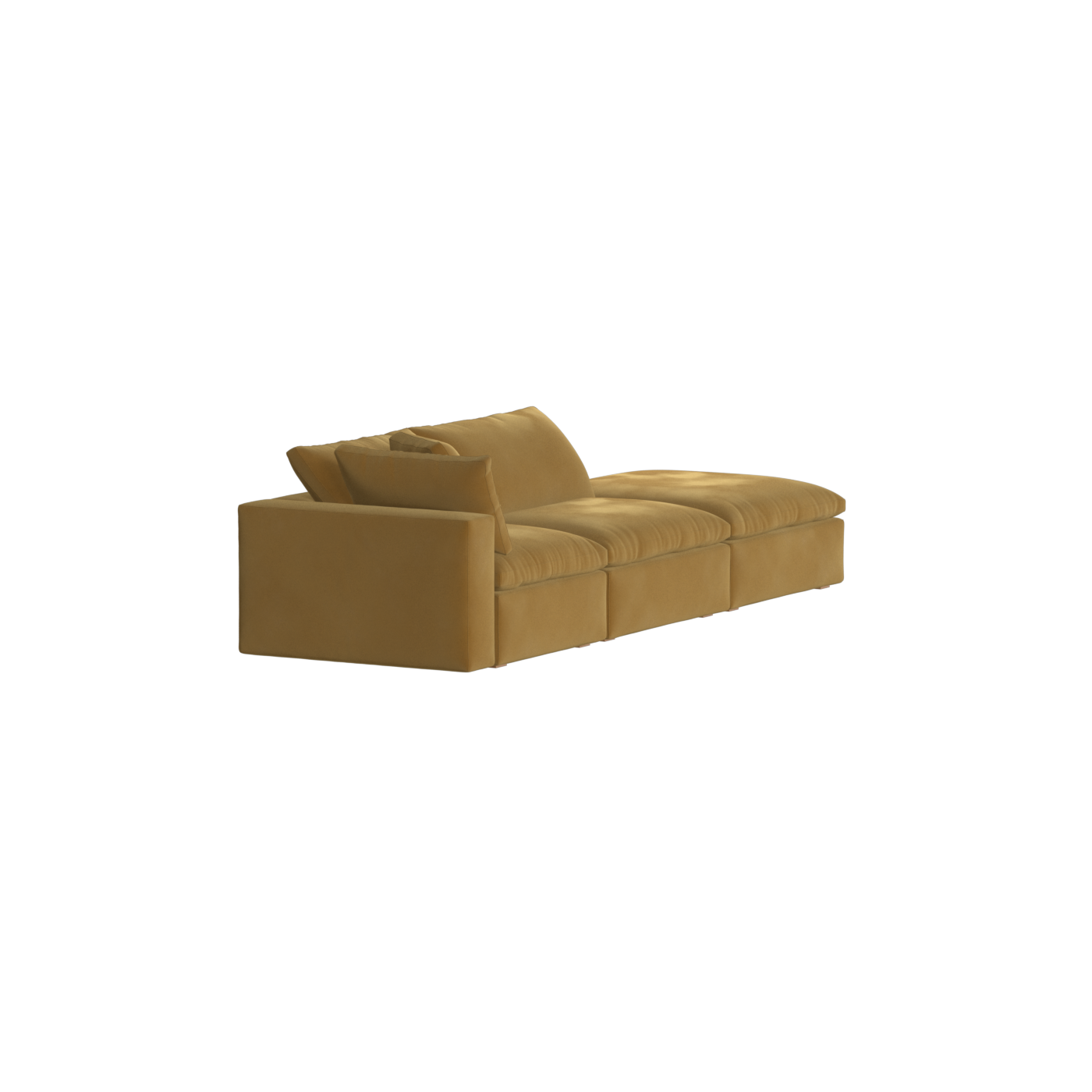 Ari modular corner Sofa with pouffe - Wide fabric range