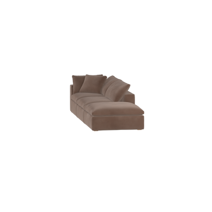 Ari modulares Ecksofa mit Sitzhocker