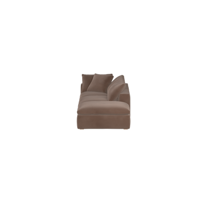 Ari modulares Ecksofa mit Sitzhocker