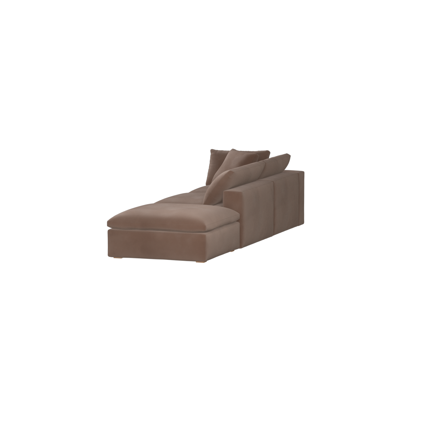 Ari modulares Ecksofa mit Sitzhocker