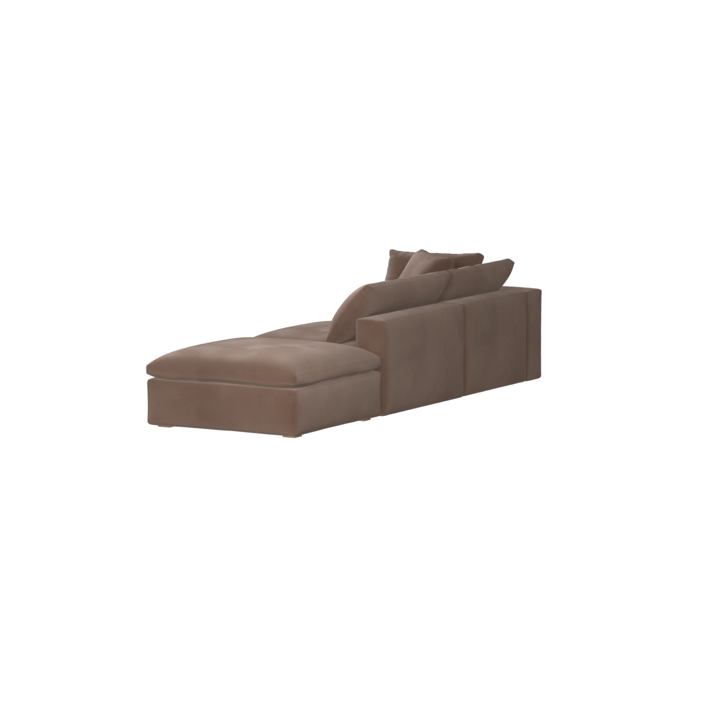 Ari modulares Ecksofa mit Sitzhocker