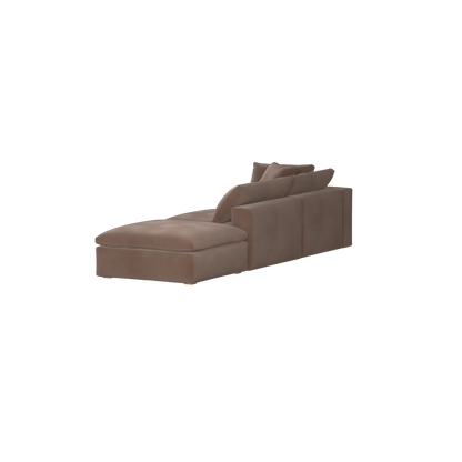 Ari modulares Ecksofa mit Sitzhocker