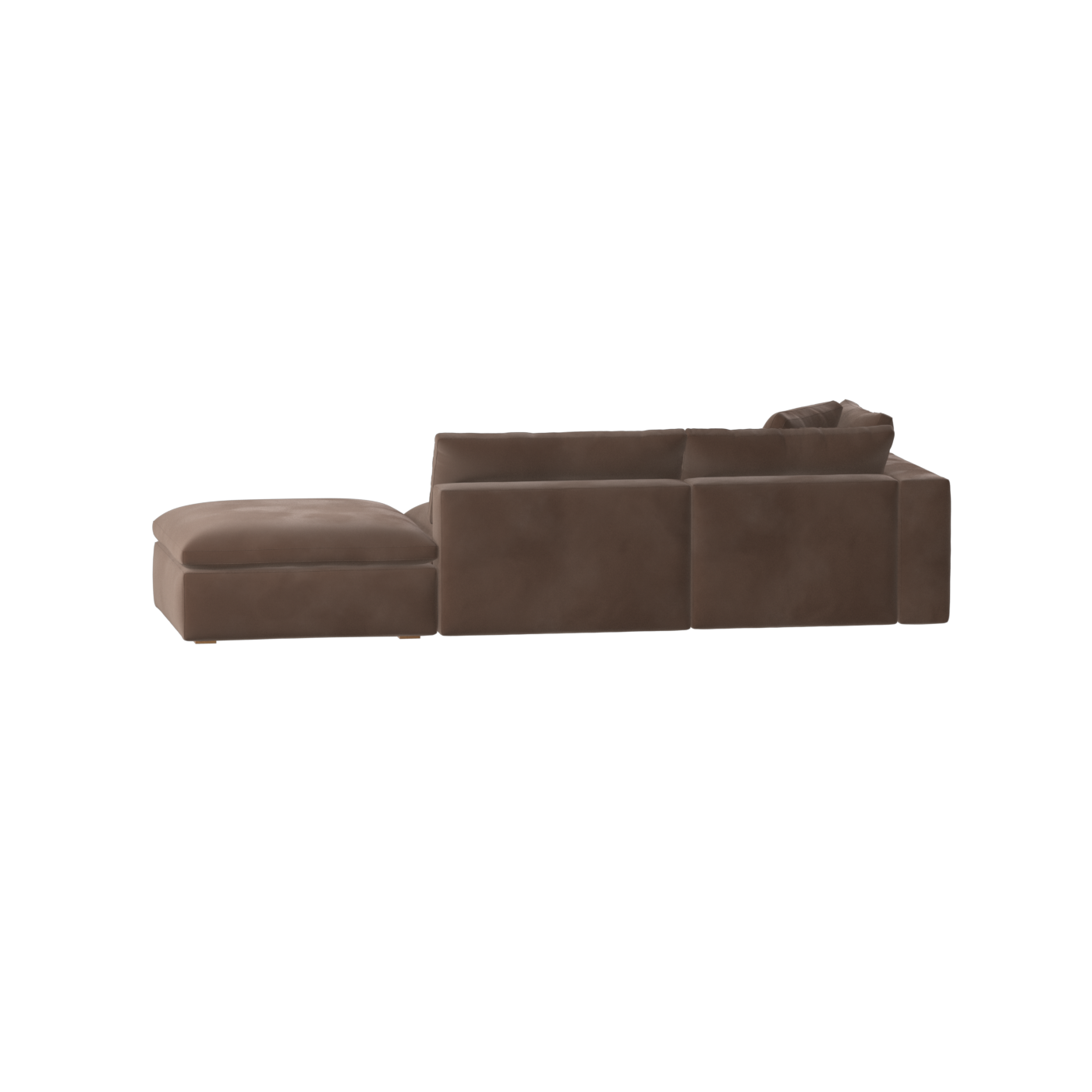Ari modulares Ecksofa mit Sitzhocker