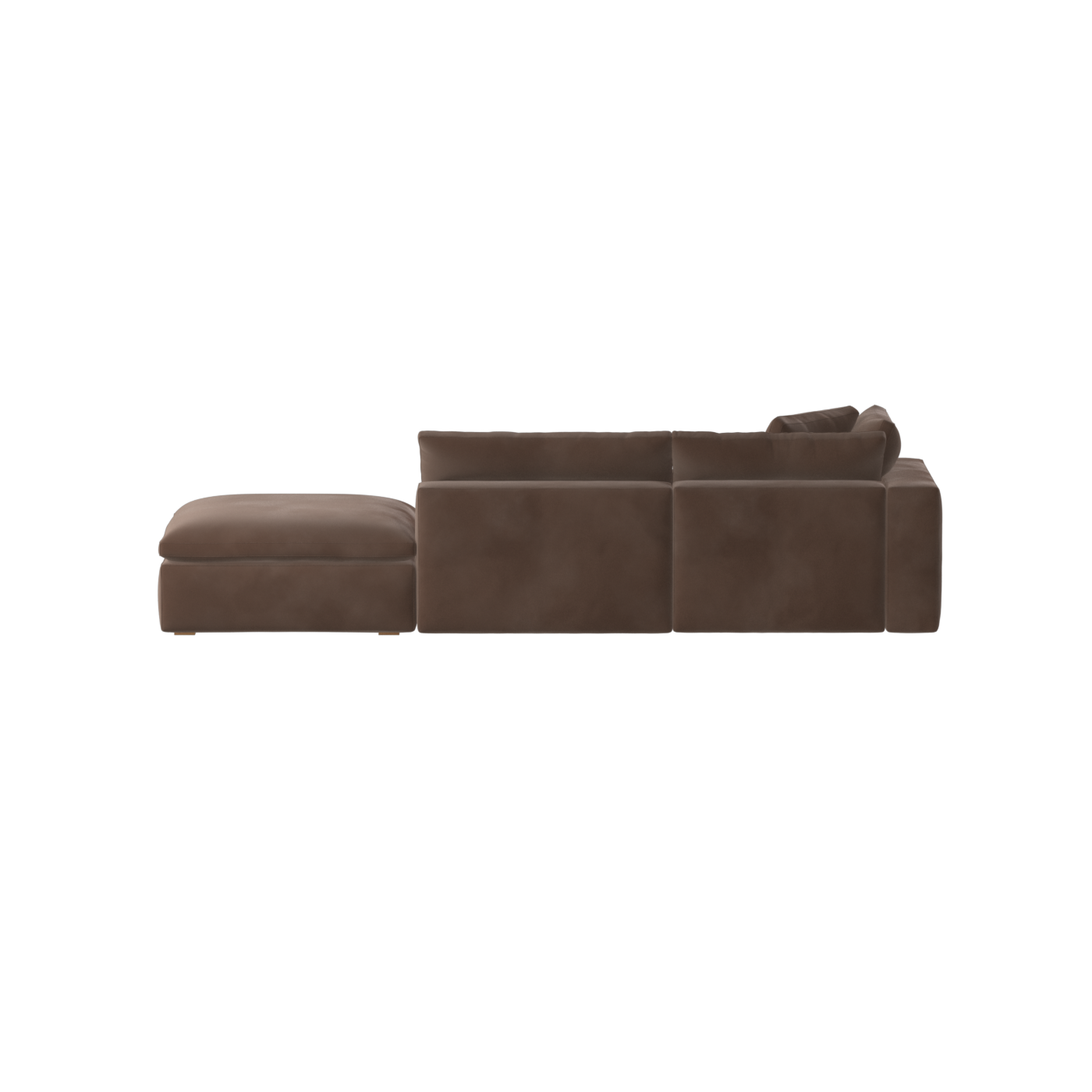 Ari modulares Ecksofa mit Sitzhocker