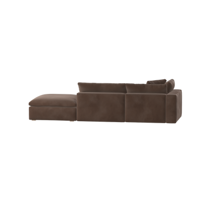 Ari modulares Ecksofa mit Sitzhocker