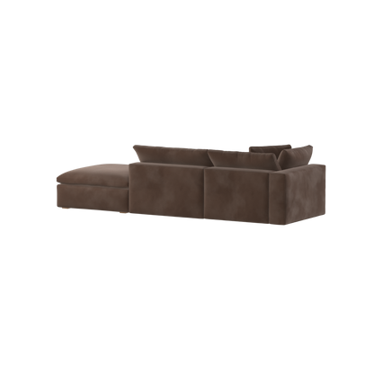 Ari modulares Ecksofa mit Sitzhocker