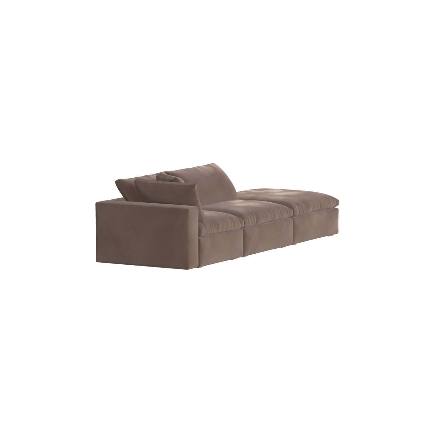Ari modulares Ecksofa mit Sitzhocker