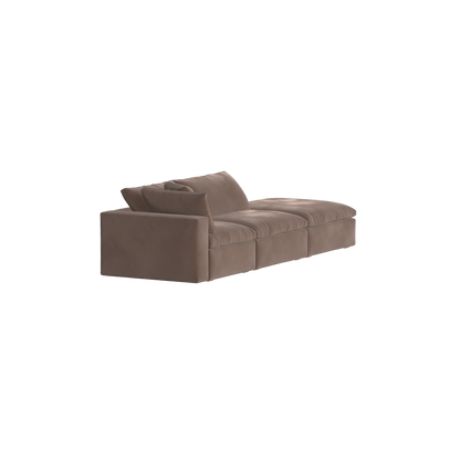 Ari modulares Ecksofa mit Sitzhocker