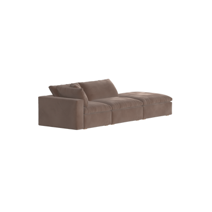 Ari modulares Ecksofa mit Sitzhocker